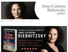 Tablet Screenshot of anne-cathrineriebnitzsky.dk